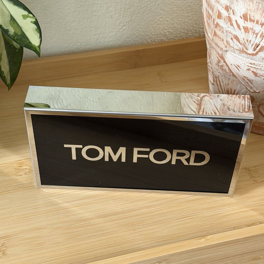 Tom Ford POS Logo Sign Counter In Store Retail Display Block Perfume 8x4.5”